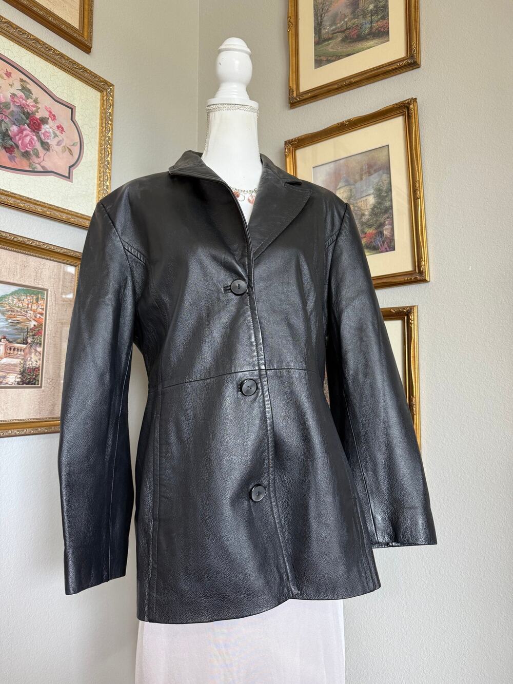 Vintage Worthington Black Leather Jacket